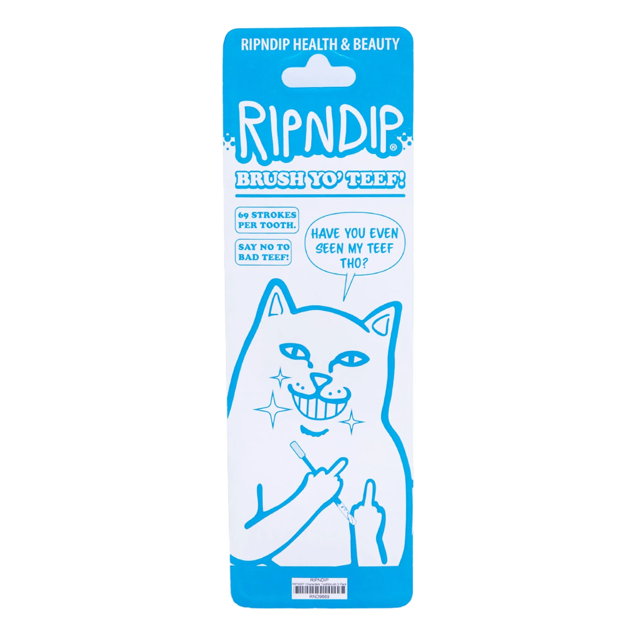 RIPNDIP Characters Toothbrush 3 Pack (Multi)