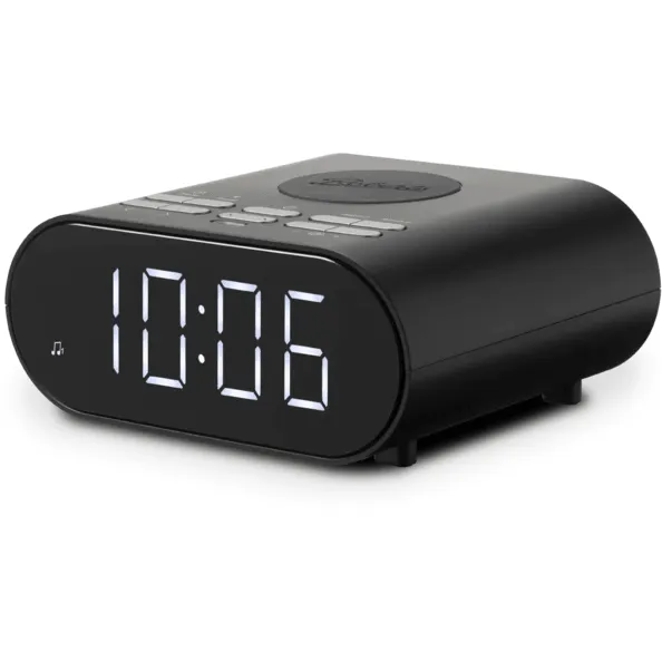 Roberts Ortus Charge FM Alarm Clock Radio With Wireless Charger - Black | ORTUS CHARGEBK