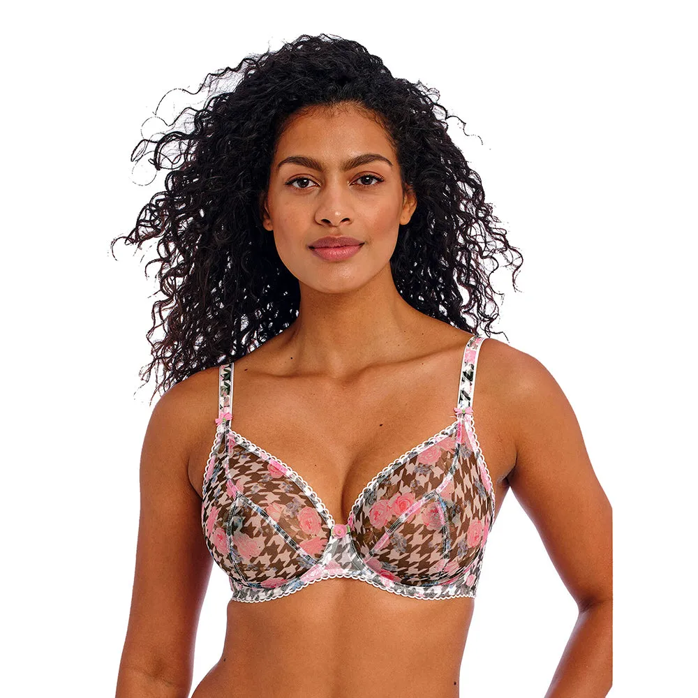 Rose Blossom Multi Underwired Plunge Bra