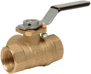 RuB s.7441 3/4" Standart Port 3-way L-Port ball horizontal fitted valve with black handle with blocking system