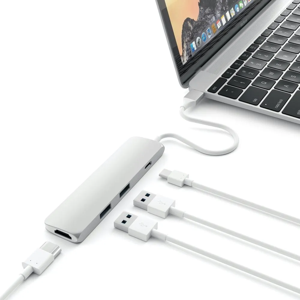 Satechi USB-C Slim Multi-Port Adapter - Space Grey