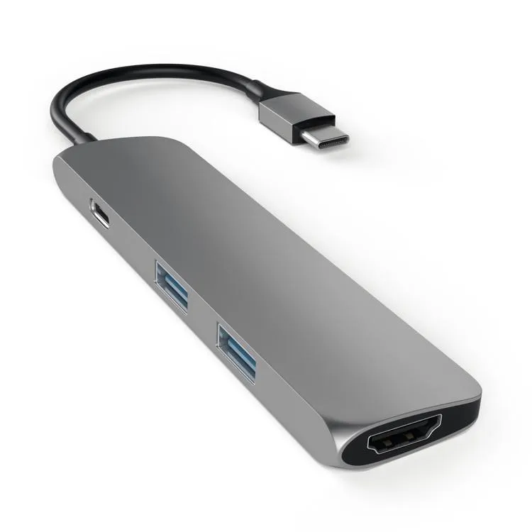 Satechi USB-C Slim Multi-Port Adapter - Space Grey