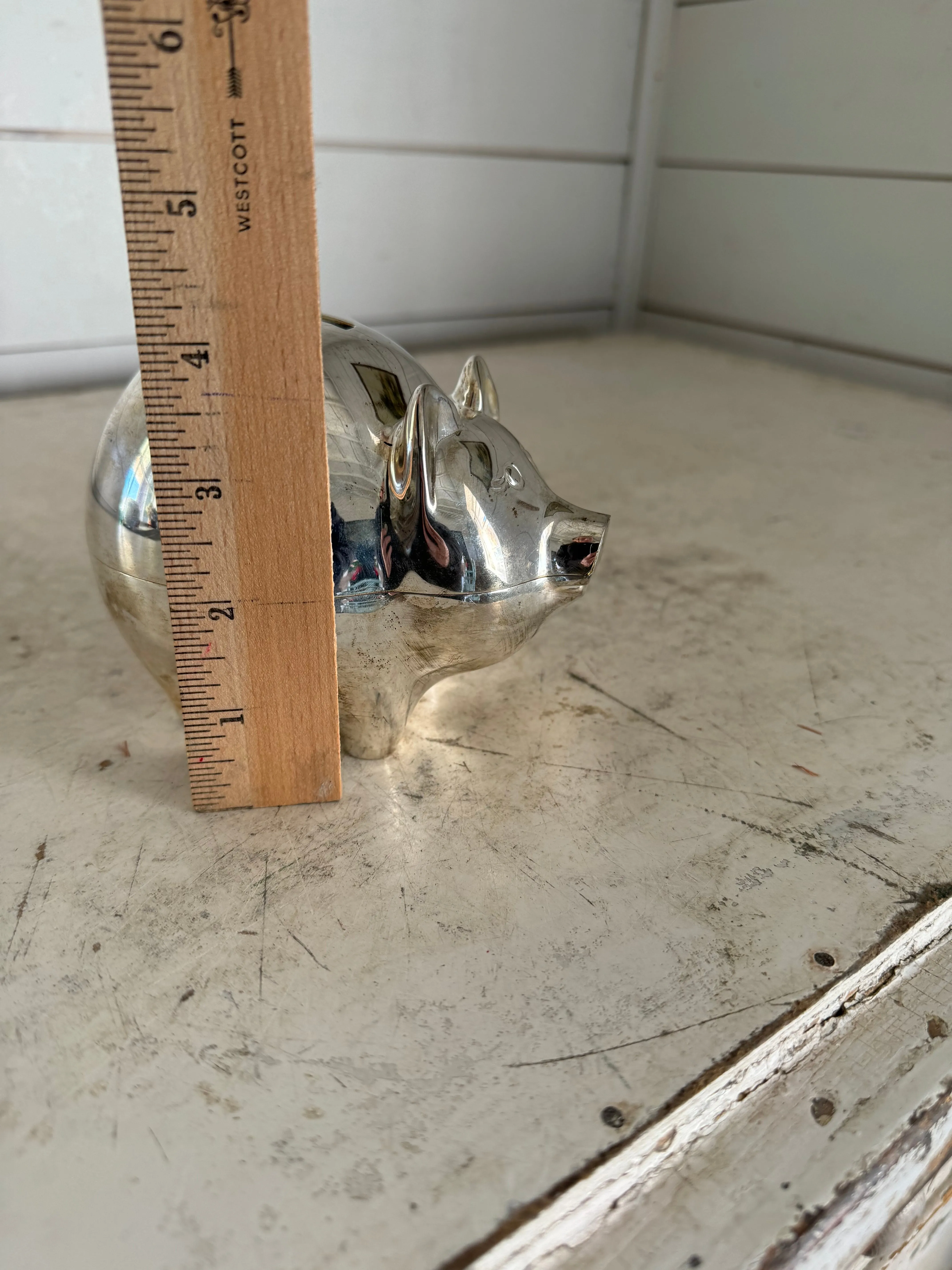 Silverplate Piggy Bank