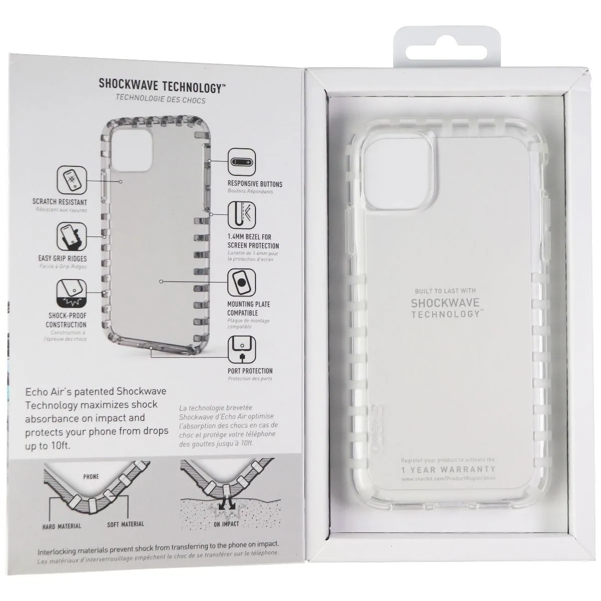 Skech Echo Air Series Flexible Case for Apple iPhone 11 - Clear