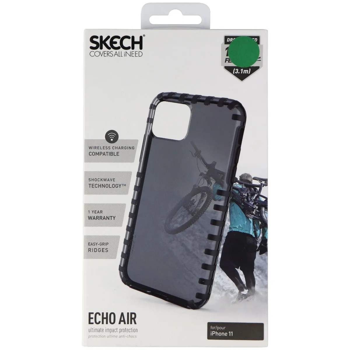 Skech Echo Air Series Flexible Case for Apple iPhone 11 - Onyx Black