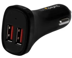 StarTech Dual-Port USB Car Charger for Mobile Devices