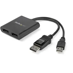 Startech.Com 2-Port Multi Monitor Adapter - Displayport 1.2 Mst Hub - Dual 4K 30Hz Or 1080P - Usb Bus Powered - Video Sp