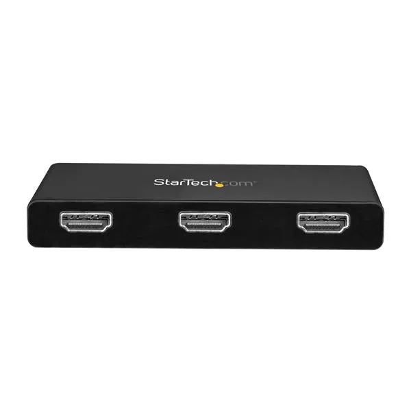 Startech.Com 3-Port Multi Monitor Adapter, Usb-C To 3X Hdmi Video Splitter, Usb Type-C Dp 1.2 Alt Mode To Hdmi Mst Hub,