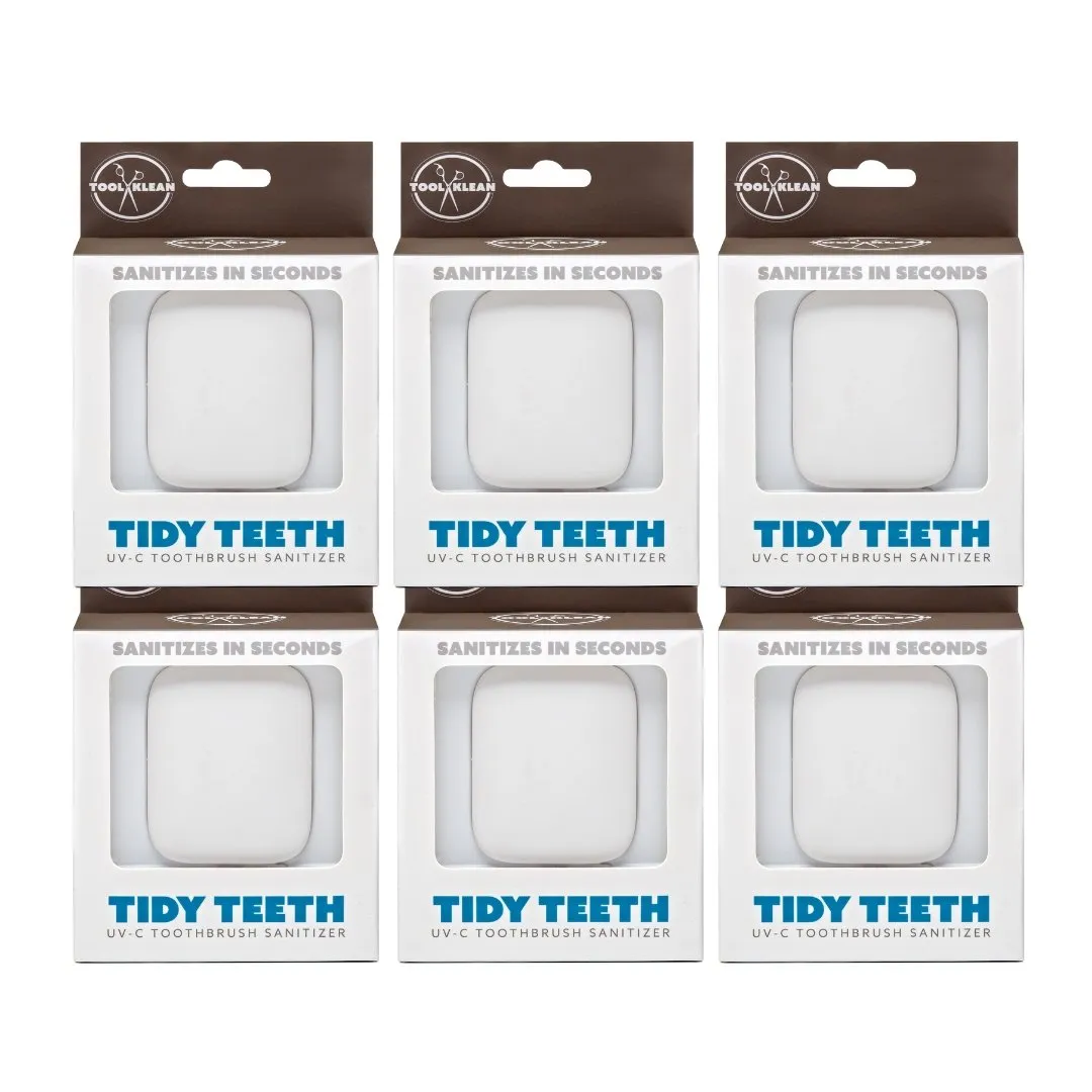 Tidy Teeth UV Toothbrush Sanitizer - Family Pack of 6