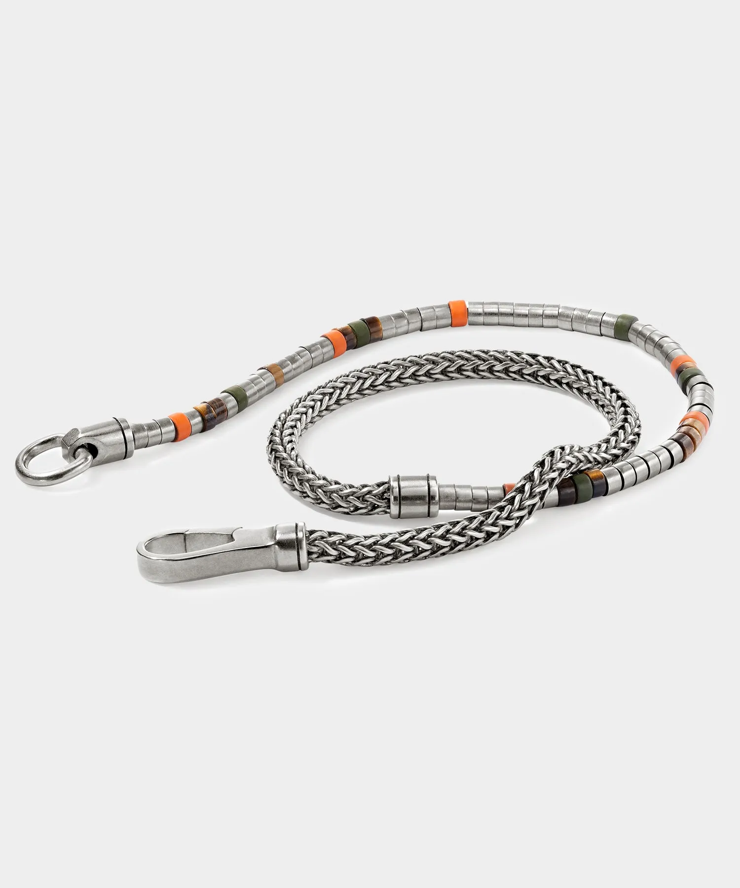 Todd Snyder x John Hardy Heishi Silver Double Wrap Bracelet