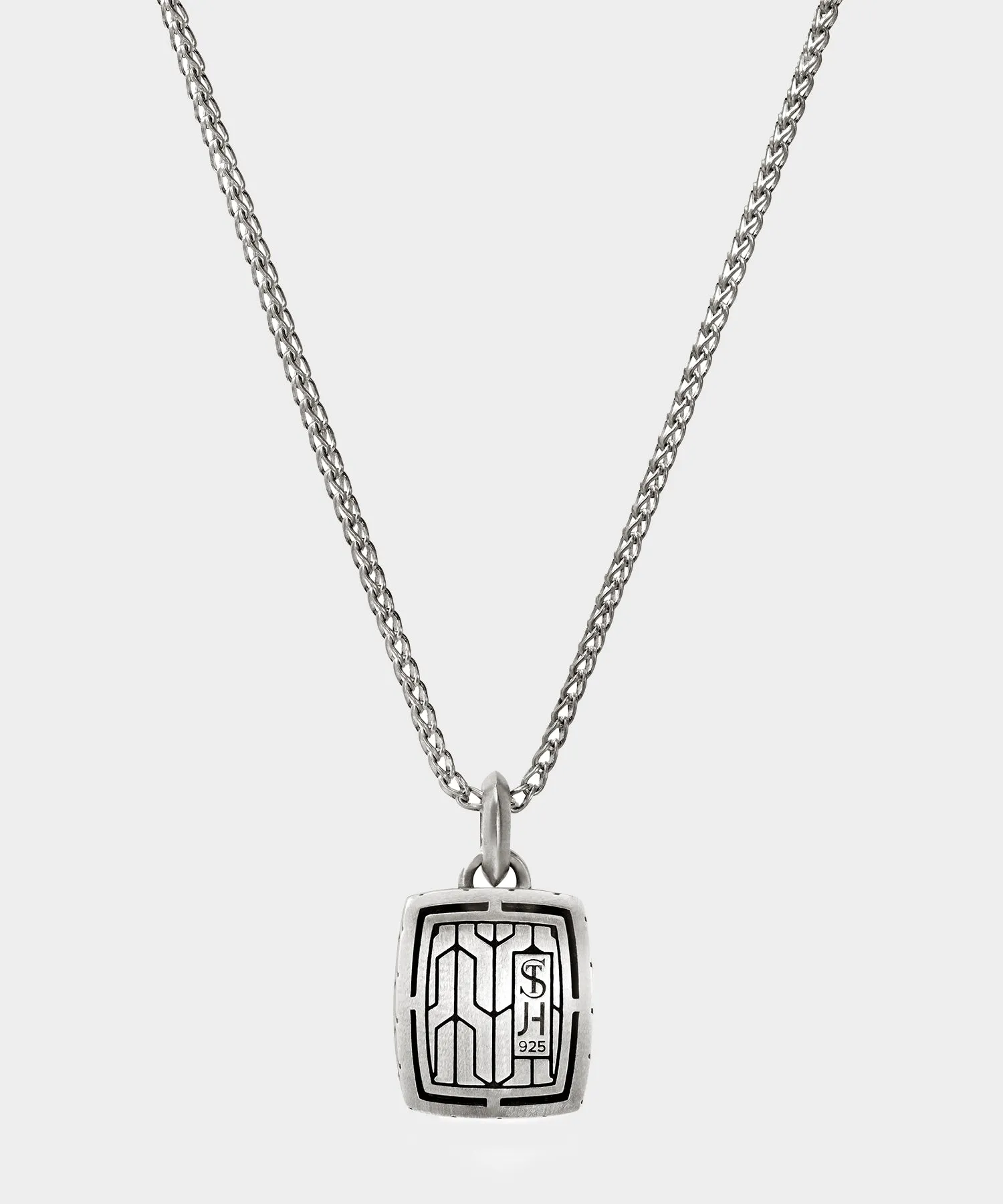 Todd Snyder x John Hardy Silver Anchor Dog Tag Pendant