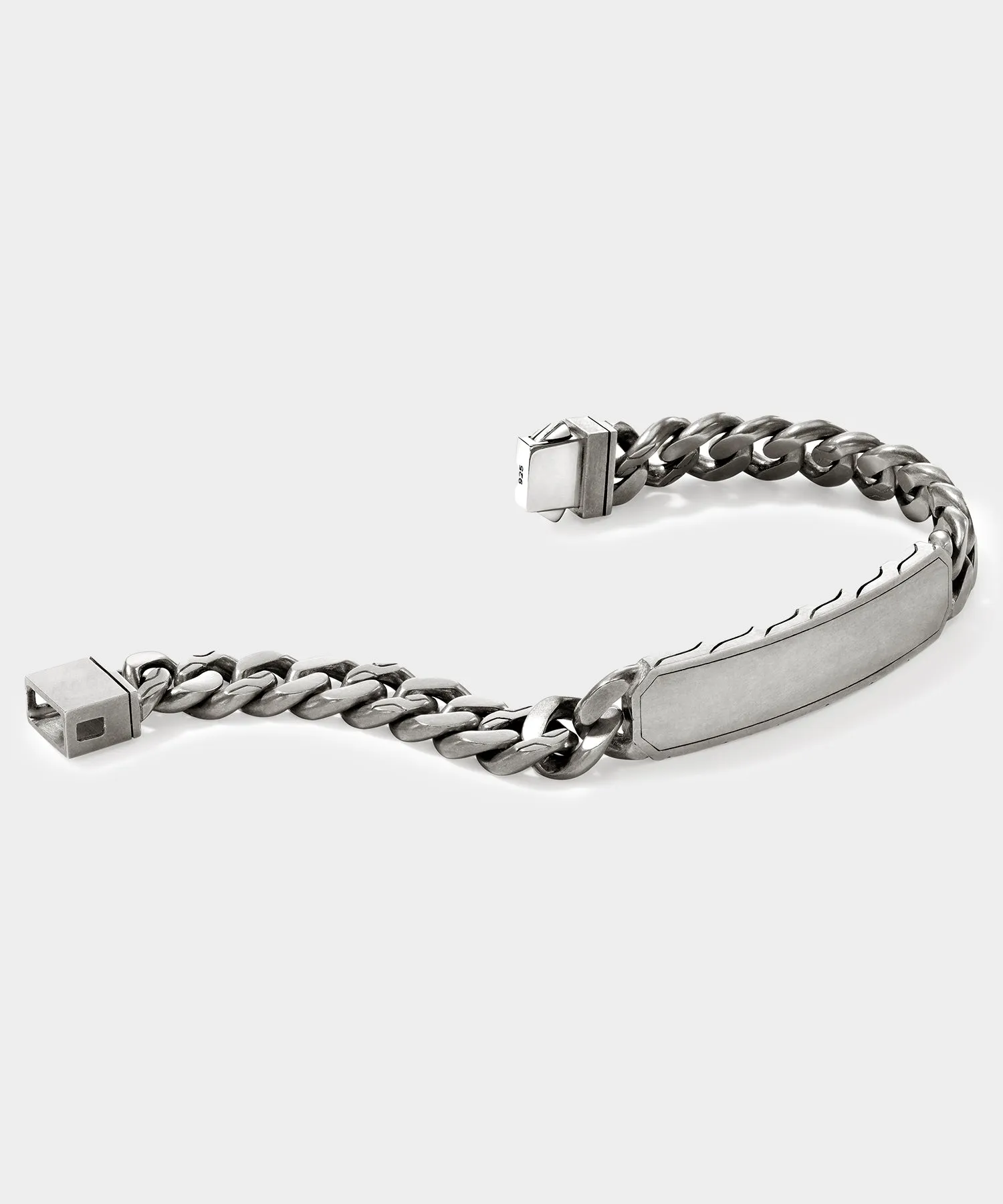 Todd Snyder x John Hardy Silver Curb Link Station Bracelet