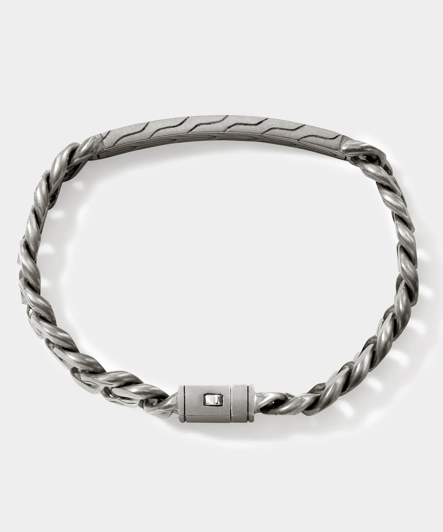 Todd Snyder x John Hardy Silver Curb Link Station Bracelet