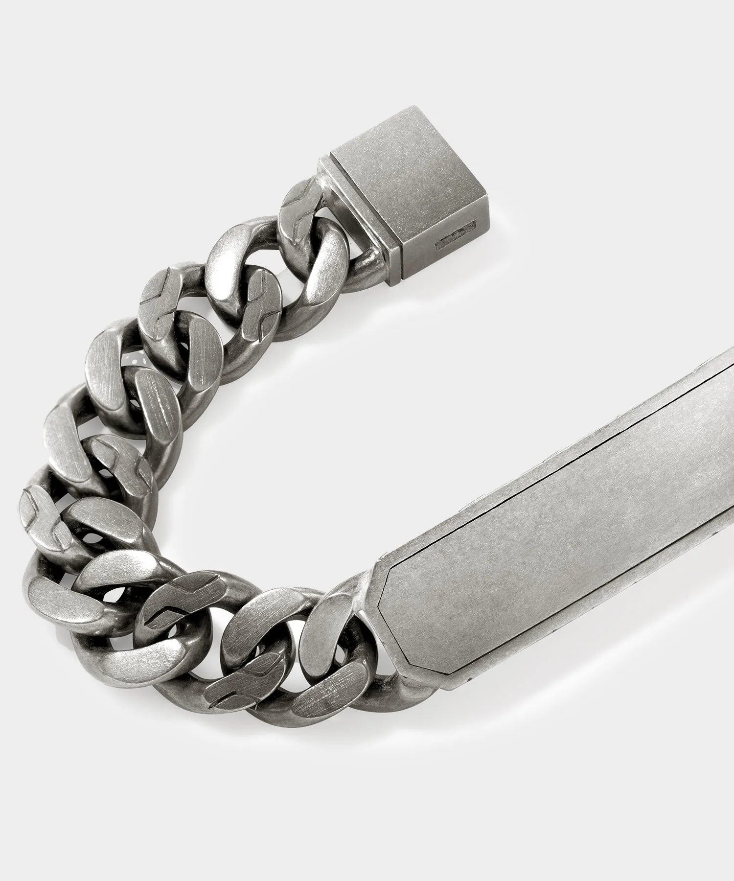 Todd Snyder x John Hardy Silver Curb Link Station Bracelet