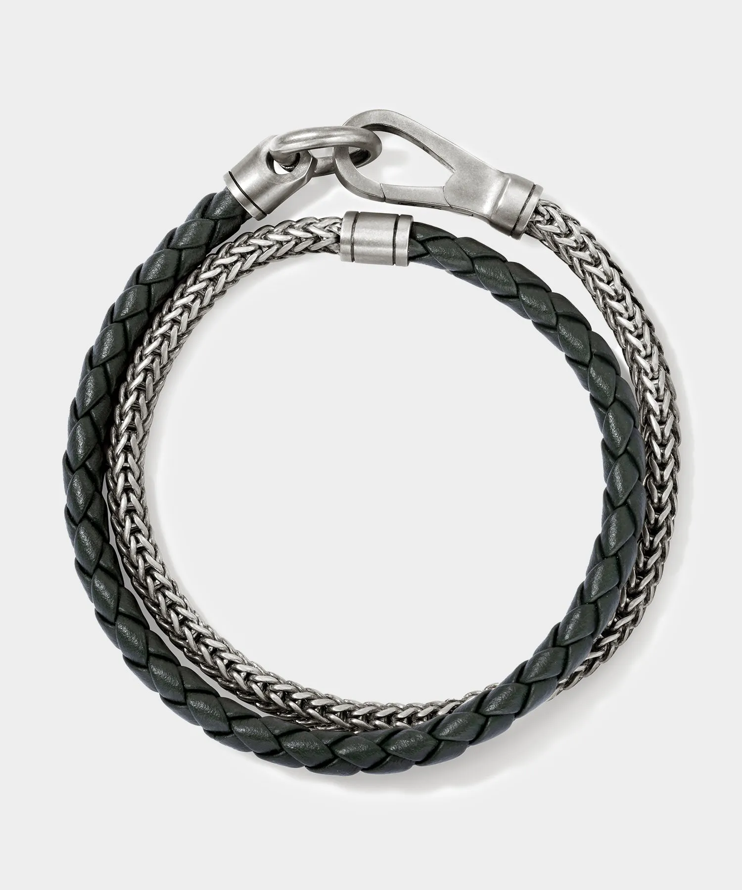 Todd Snyder x John Hardy Silver Double Wrap Bracelet