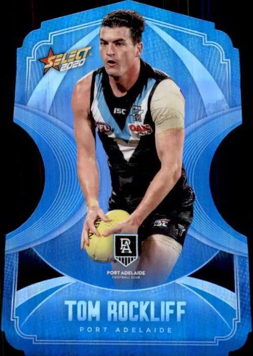 Tom Rockliff, Ice Blue Diecuts, 2020 Select AFL Footy Stars