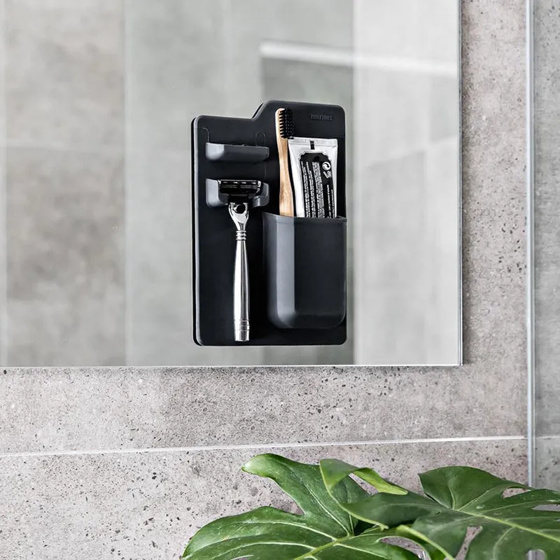 Tooletries - The Harvey, Toothbrush & Razor Holder, Charcoal