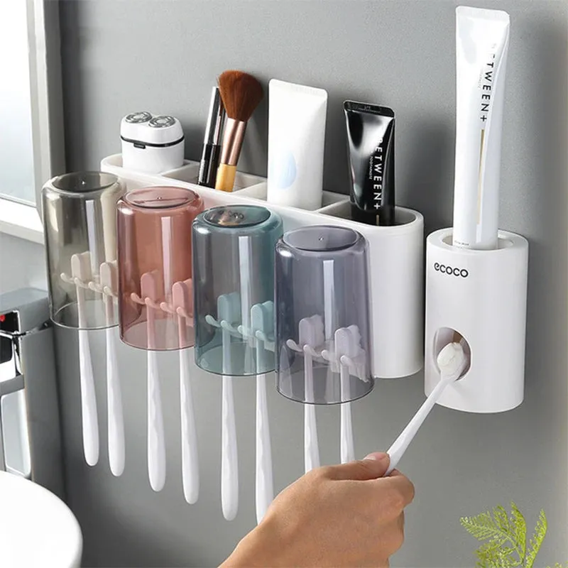 Toothbrush Holder & Organizer Kit - White