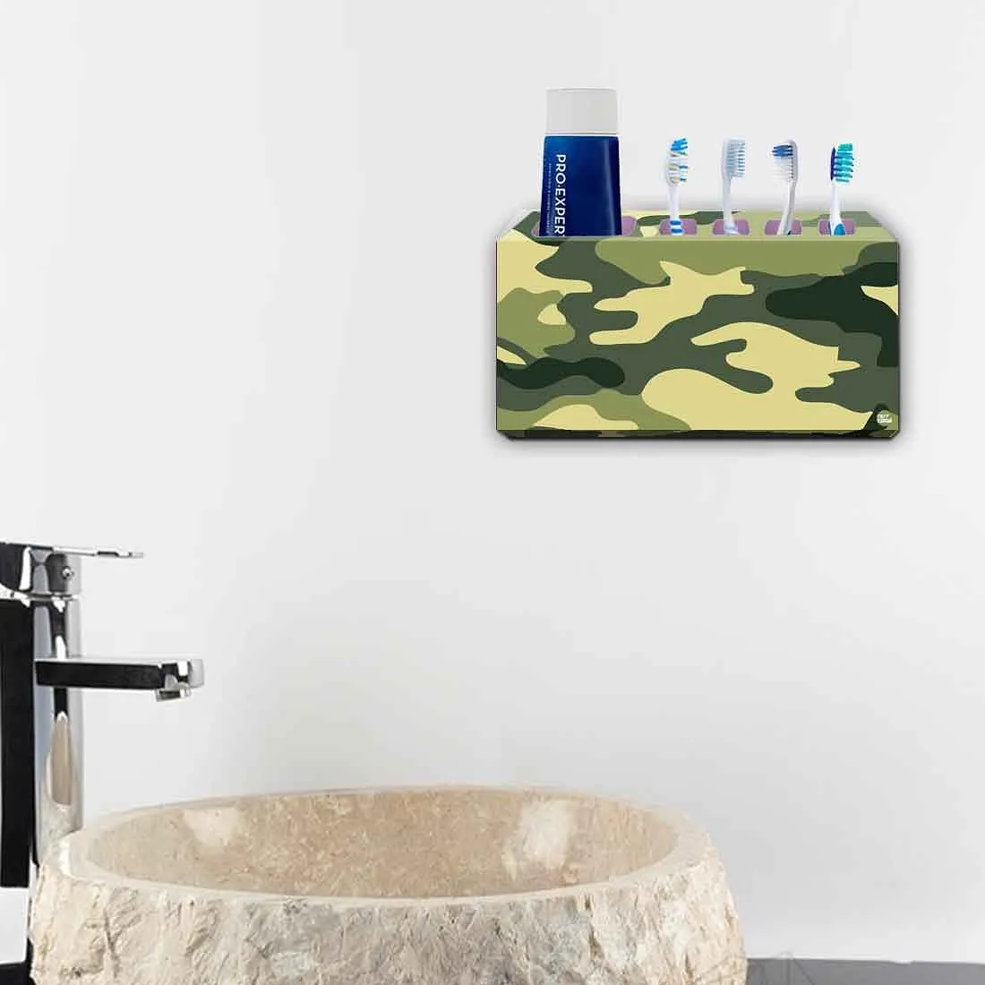 Toothbrush Holder Wall Mounted -Army Camo