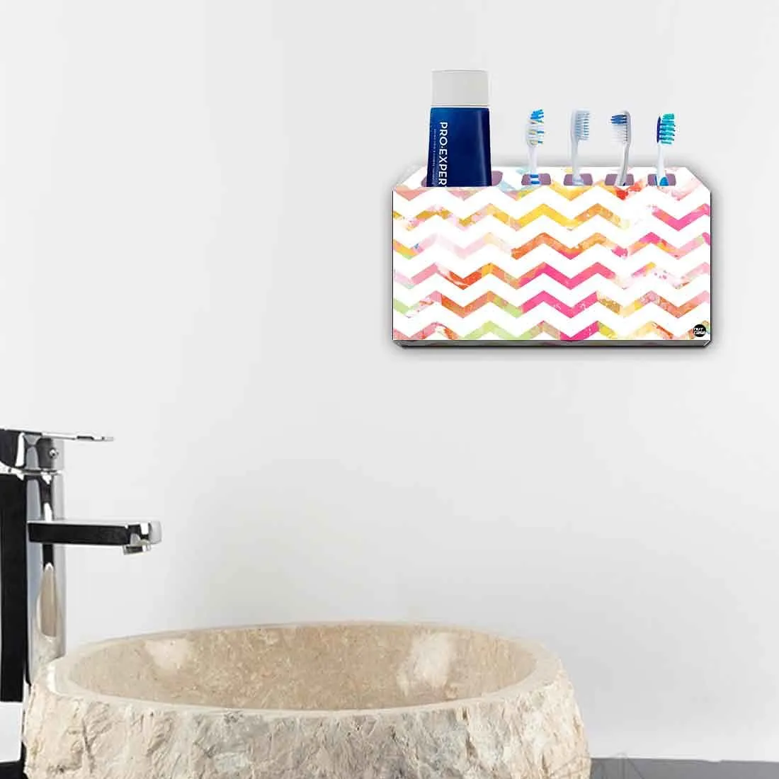 Toothbrush Holder Wall Mounted -Marble Lines