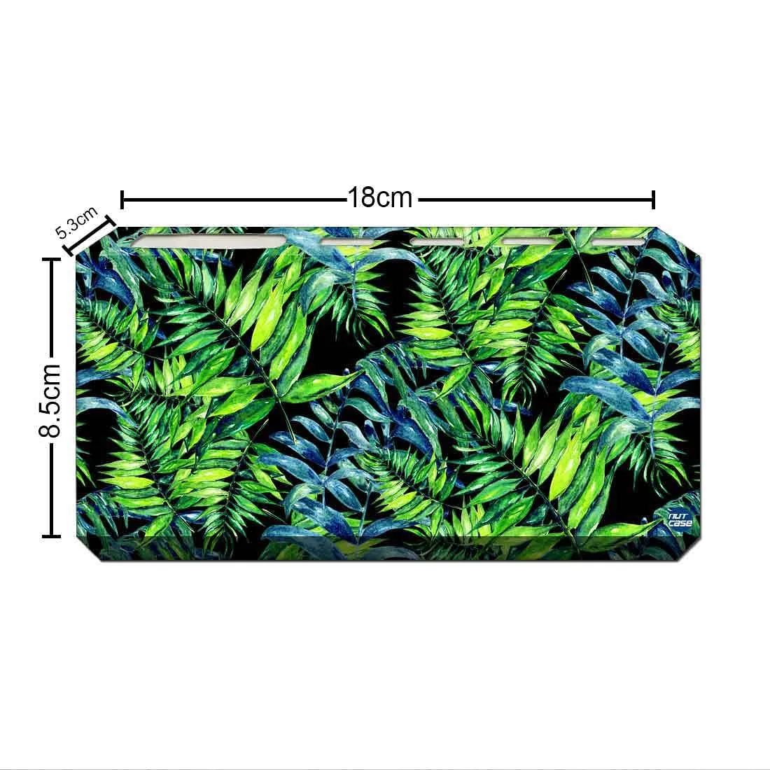 Toothbrush Holder Wall Mounted -Tropical Green Leaf