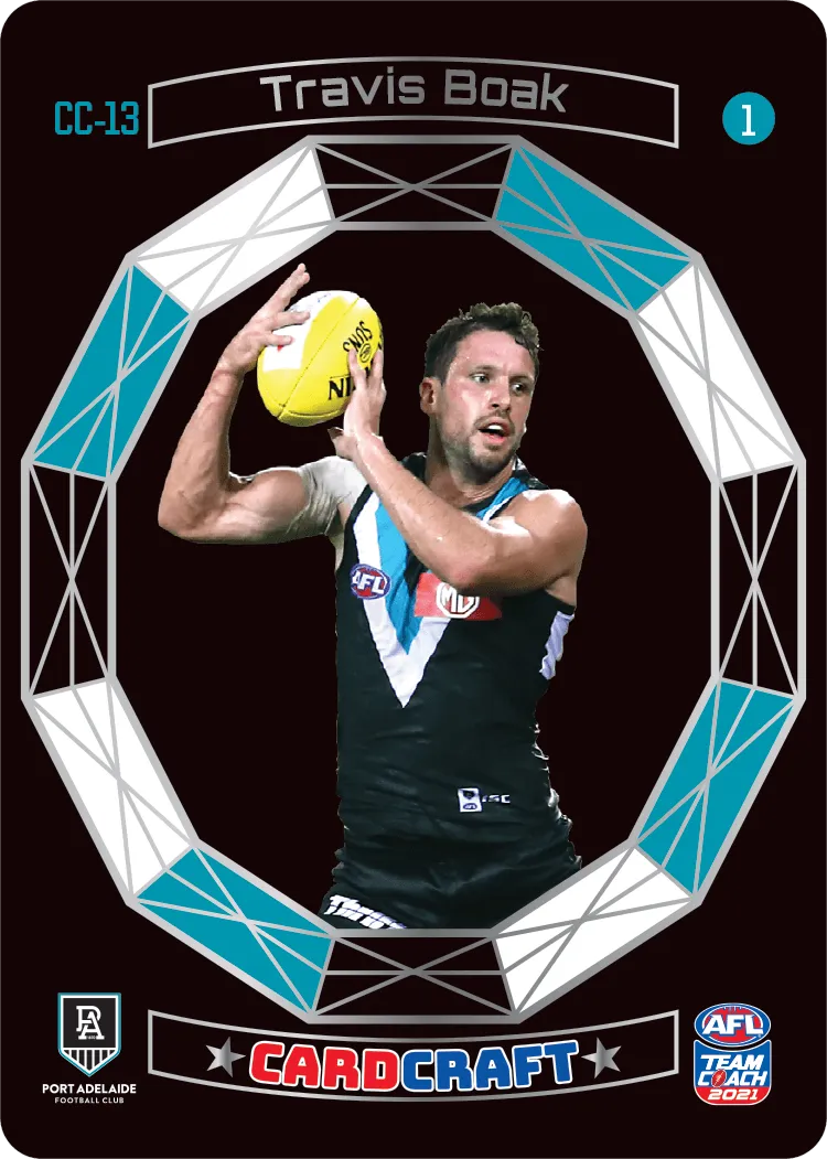 Travis Boak, #1, Craft Card, 2021 Teamcoach AFL