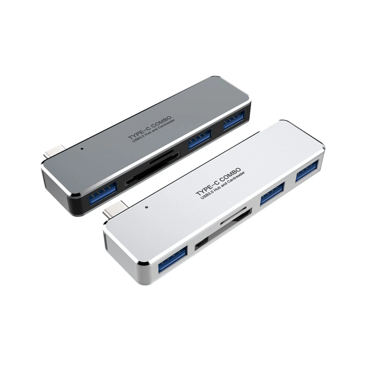 Type-c Hub to USB3.0  Dual Card Reader Five-in-One Multifunctional Laptop Expansion Dock