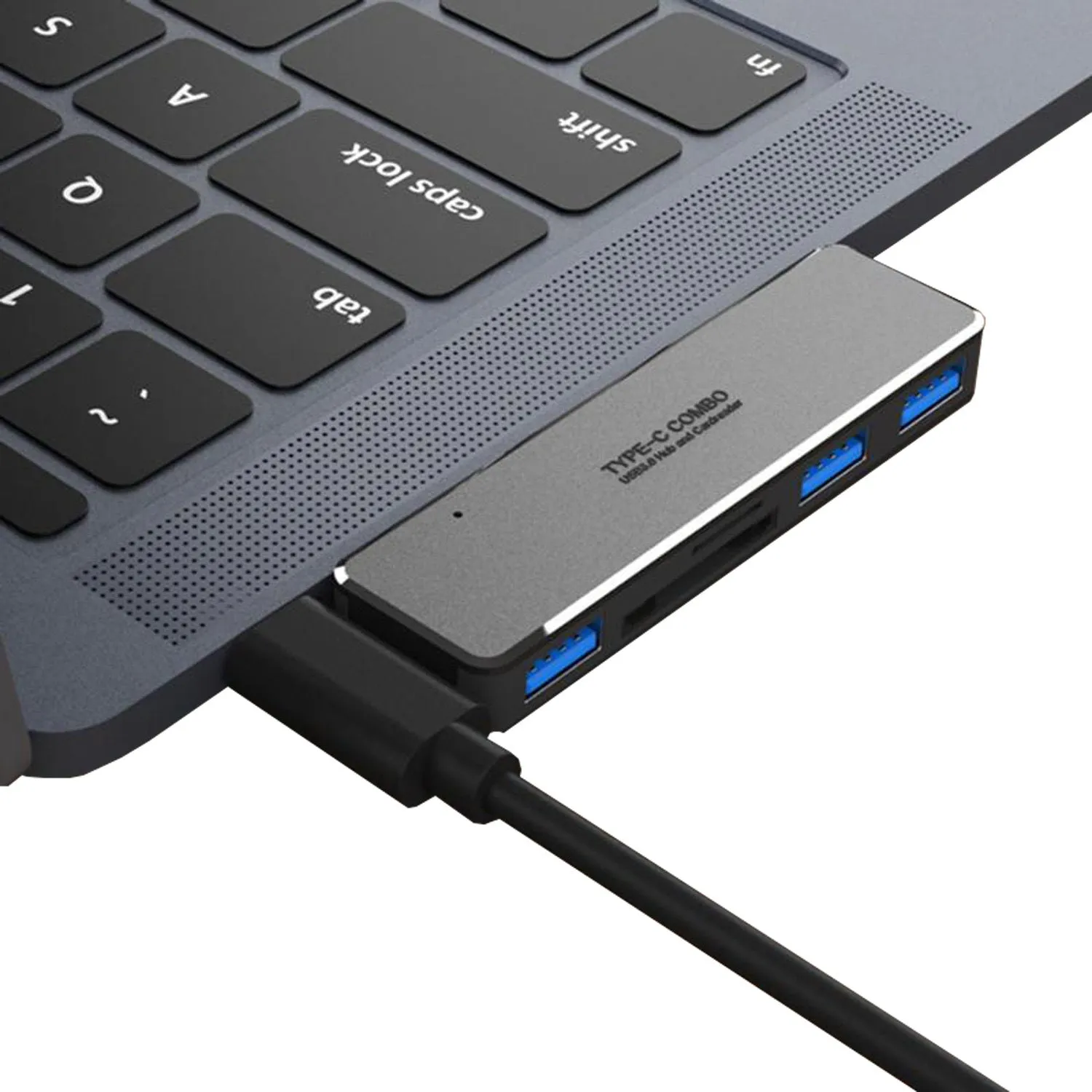 Type-c Hub to USB3.0  Dual Card Reader Five-in-One Multifunctional Laptop Expansion Dock