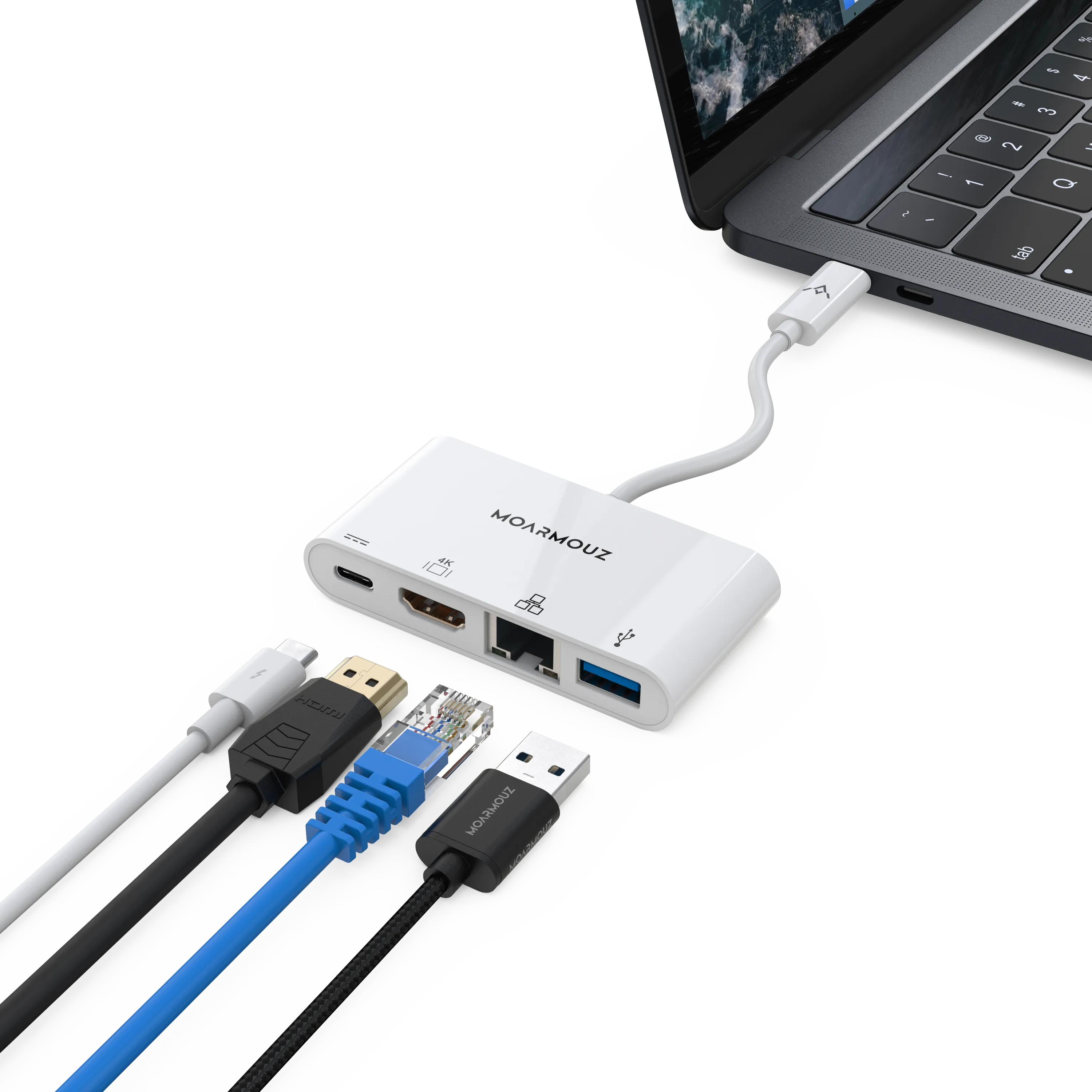 Type C (USB-C) 4 in 1 Gigabit 4K HDMI Hub