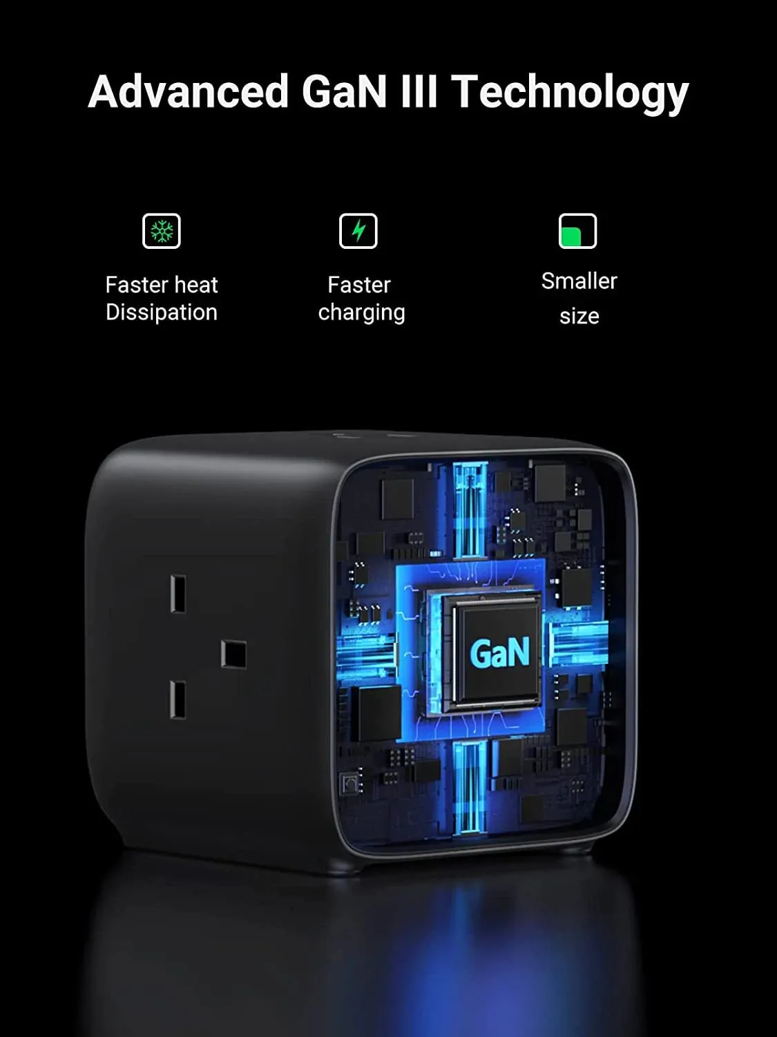 UGREEN 65W USB C GaN Charging Station-7 Ports Desktop Charger