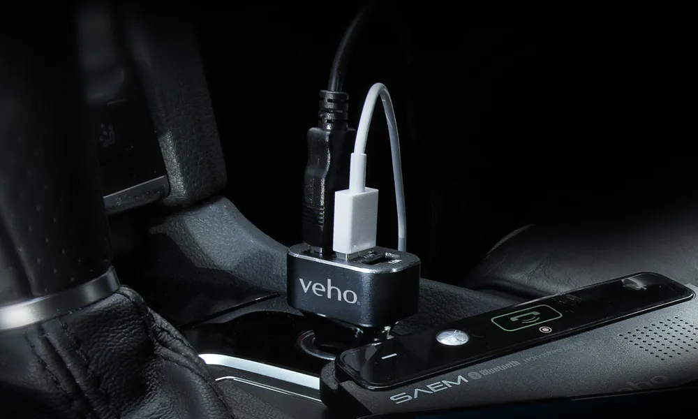 Veho VAA-010 Triple USB 5V 5.1A Car Charger for all USB Charged Devices