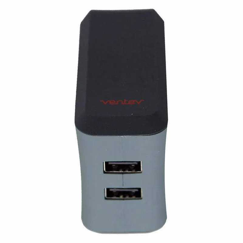 Ventev ( 569859) 12W 2.4A 2Port Wall Charger for USB Devices - Gray