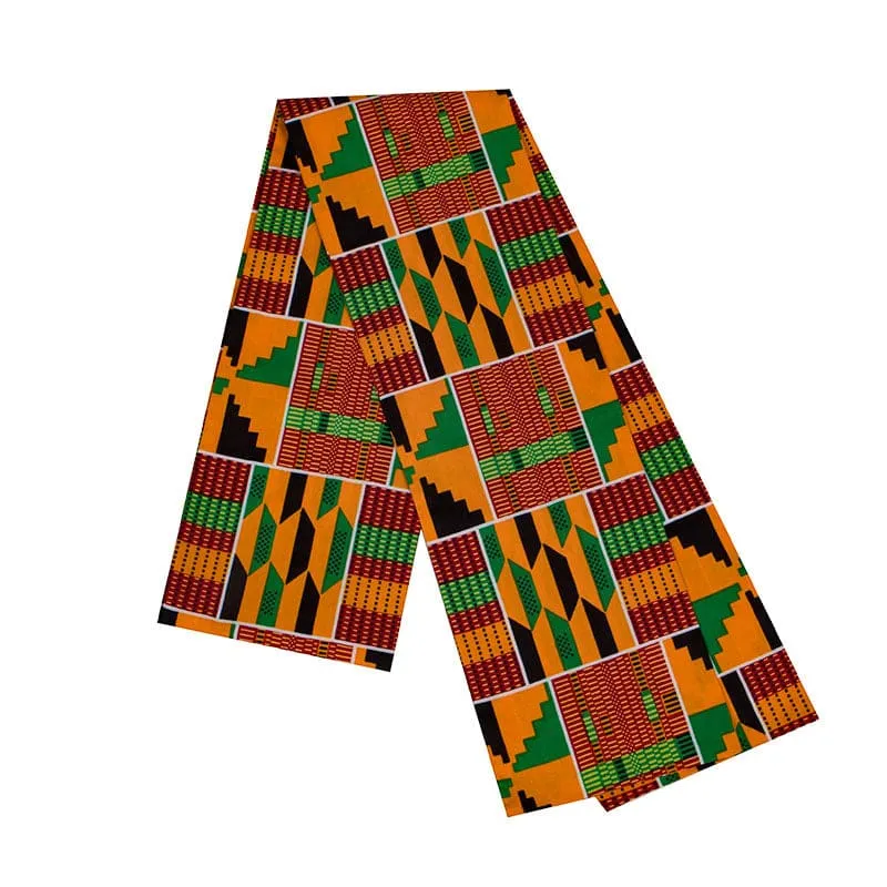 Vibrant Traditional Geometric Unisex African Ethnic Scarf