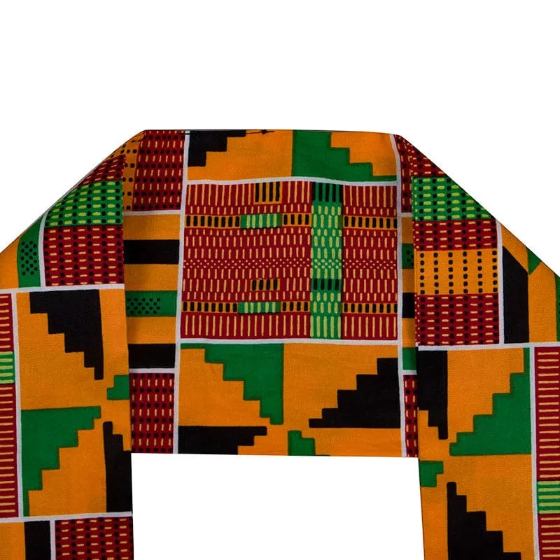 Vibrant Traditional Geometric Unisex African Ethnic Scarf