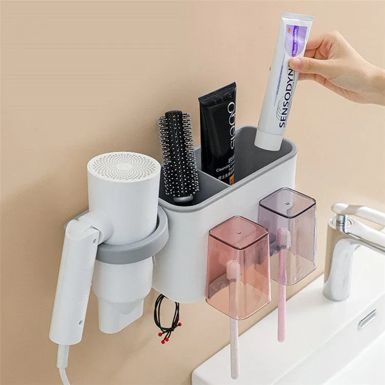 Wall Mounted Multifunctional Bathroom Rack