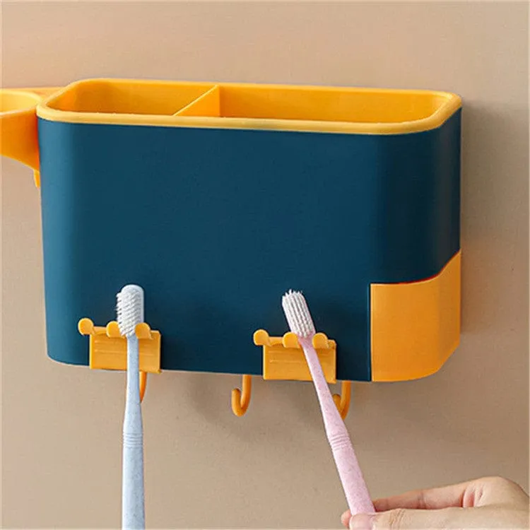 Wall Mounted Multifunctional Bathroom Rack