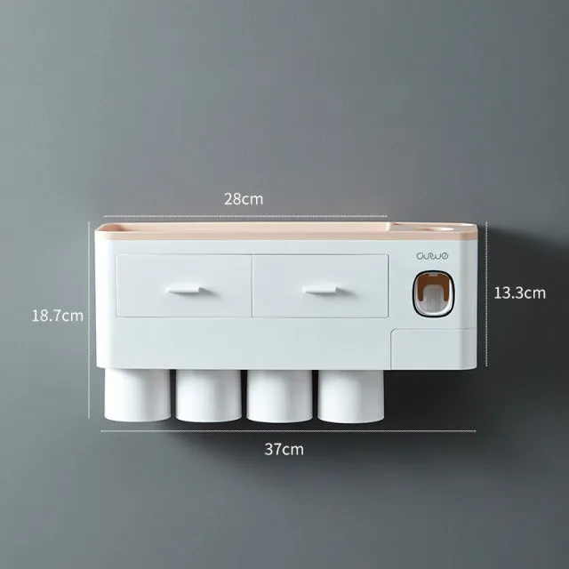 Wall-mounted Toothbrush Holder Storage Rack - Jennyhome