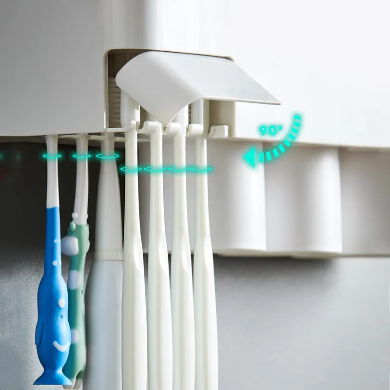 Wall-mounted Toothbrush Holder Storage Rack - Jennyhome