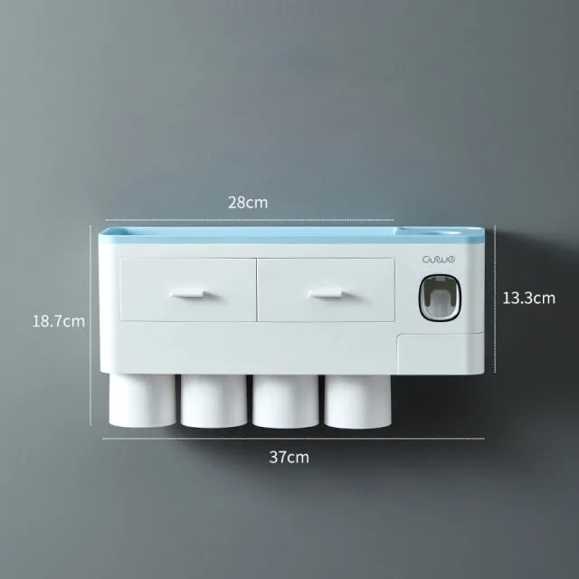 Wall-mounted Toothbrush Holder Storage Rack - Jennyhome