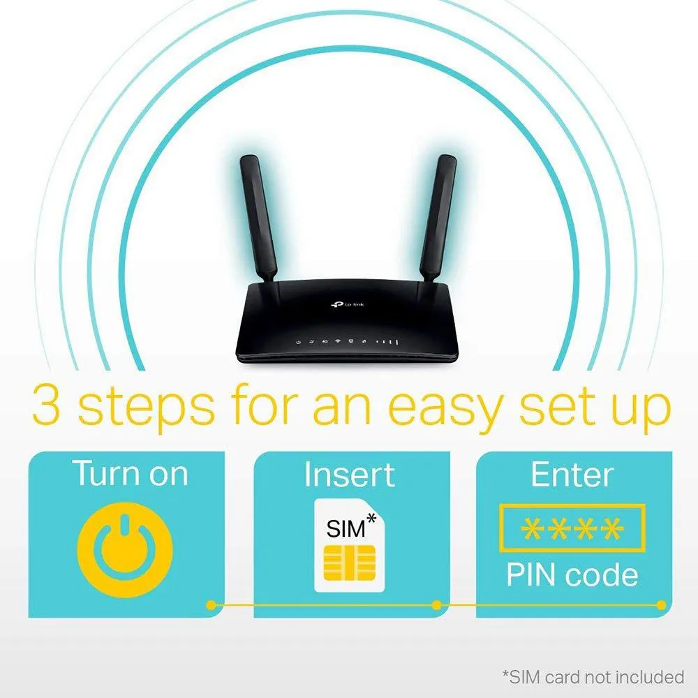 WIFI Router TP-Link Archer MR200 Cat4   AC750 Mbps Dual Band 4G LTE WLAN Router