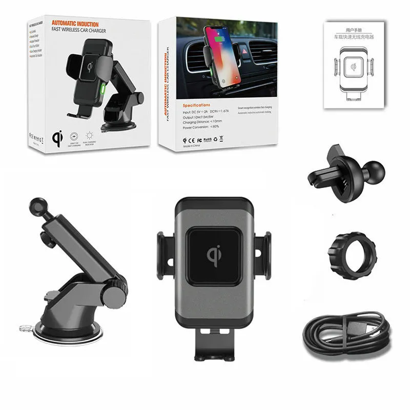 Wireless Car Charger, 10W Fast Charging Car Phone Mount Air Vent Phone Holder