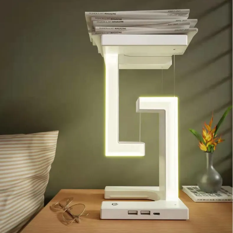 Wireless Table Lamp Smartphone Charging Station