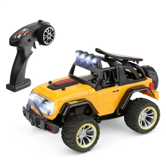 WL TOYS 1:32 ELECTRIC TWO-WHEEL DRIVE OFF-ROAD VEHICLE - YELLOW