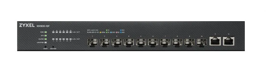 Zyxel Xs1930-12F - Switch - Smart - 10 X 1 Gigabit / 10 Gigabit Sfp    2 X 100/1000/2.5G/5G/10Gbase-T - Desktop, Rack-Mo